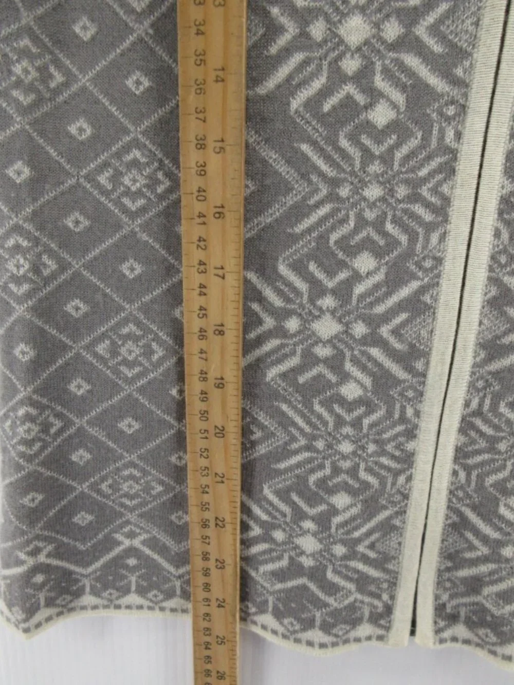 Icelandic Design Sweater Medium Wool Vest Cardigan Nordic Snowflake - Picture 3 of 11